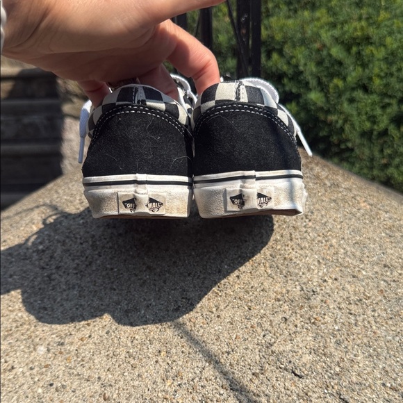 Vans Classic Black and White Checkered Sneakers - Picture 4 of 7